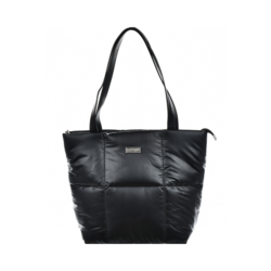 Quilted Handbag Big Star Black
