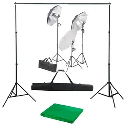 Komplet za fotografski studio sa setom svjetiljki i pozadinom