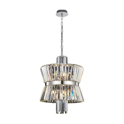 Luster na lancu AURELIA 8xE14/40W/230V hrom