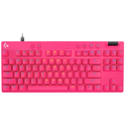 LOGITECH G PRO X TKL RAPID Gaming Keyboard - MAGENTA - US INTL - USB - EMEA28i-935 - LINEAR