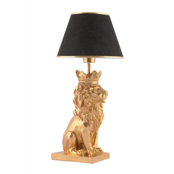 Opviq Lion King Stona lampa, Crna