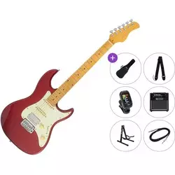 Sire Larry Carlton S5 HSS Premium SET Candy Apple Red Električna kitara
