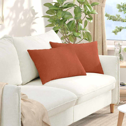 Jastučići za sofu 2 pcs Crvena narančasta 60 x 40 cm