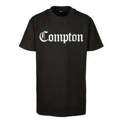 Mister Tee Majica Compton črna / bela