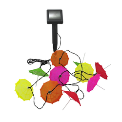 LED solarni lanac 10×LED/1,2 V 300 mAh 3,8 m IP44 za kišobrane