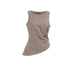 WE Fashion Bluza temno rjava/pikčasto rjava