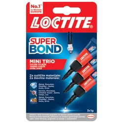 Ljepilo trenutačno  1g pk3 loctite super bond mini trio henkel 2733331 blister