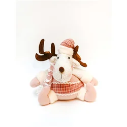 MAISON ADORABLE Novogodišnji irvas 53 cm, Beli