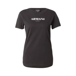 ARMANI EXCHANGE Majica črna / bela