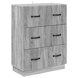 Ormar s ladicama Siva sonoma 66 x 34,5 x 87 cm