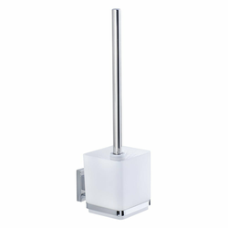 WENKO 22695100-WC četka VACUUM-LOC QUADRO ED 9,5x37 cm srebrna/sjajni hrom/prozirna