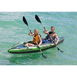Proizvod sa nedostatkom - OUTLET - Intex challenger k2 kayak (86” Aluminijumska vesla) + Teretna mreža ( 68306NP )