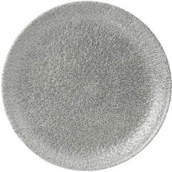 CHURCHILL Raku Jasper Grey plitvi krožnik, coup, o: 217 mm (12 kos)