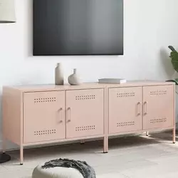 TV ormarići 2 kom ružičasti 68 x 39 x 50,5 cm čelični