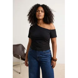 Trendyol Curve Ženska bluza Tbbss26Af00088, Crna
