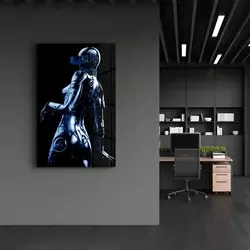 Wallity Dekorativna slika na kaljenom staklu, 46x72cm, Šarena