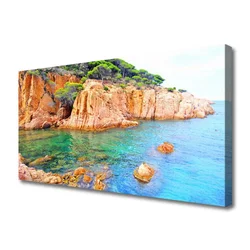 tulup.si Slika na platnu Morje landscape rocks 100x50 cm