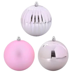 Set božićnih kuglica XL 15 pcs Ružičasta Plastika