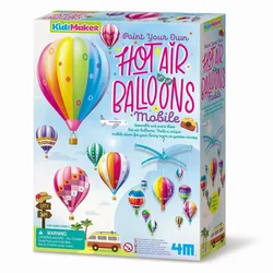 Northix 4M Kidzmaker Diy Set Pobarvajte svoje balone na vroč zrak Mobile