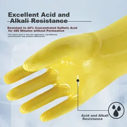 Maozheng Zaštitne rukavice PVC, Žute