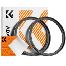 K&F Step Up Filter Ring 72-77mm*2pcs,+Vacuum Cleaning Cloth*1