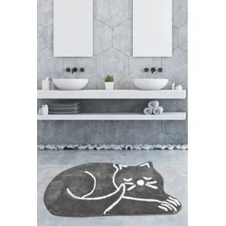 Lessentiel Maison Prostirka za kupatilo 70x120cm Siva