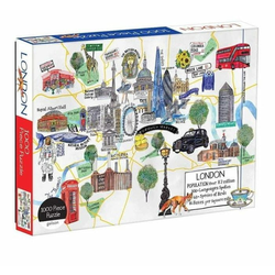 Galison Puzzle Zemljevid Londona 1000 kosov