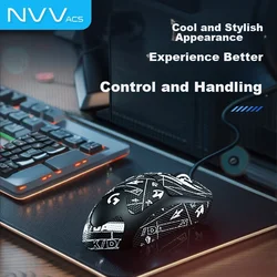 NVV Nalepnice za miš Logitech GPW 2/3, Crna