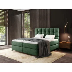 Esposa BOXSPRING POSTELJA 140 cm x 200 cm , tekstil zelena