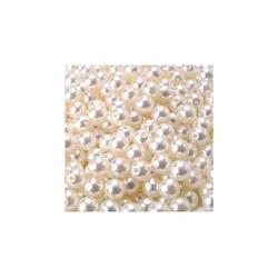 4 mm plastična perla krem