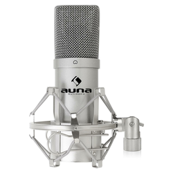 auna MIC-900S USB mikrofonski set V2, kondenzatorski mikrofon + pop-filter + namizni stativ (60001942-V2)