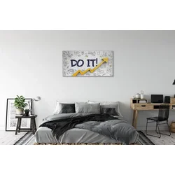 tulup.si Slika na steklu Da ga podpiše 120x60 cm 4 obešalnika