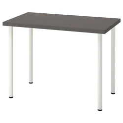 LINNMON / ADILS Radni sto, tamnosiva/bela, 100x60 cm