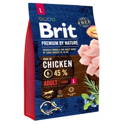 BRIT Suva hrana za pse Premium bi Nature, Adult L, Piletina, 3kg
