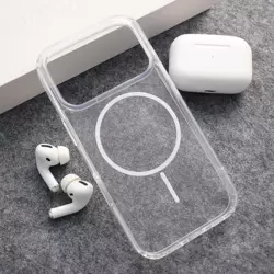 Maska Mag Case Clear Slim za iPhone 17 Pro Max bela