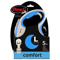 Flexi Comfort Tape Povodac, L, 5m, Plavo-beli