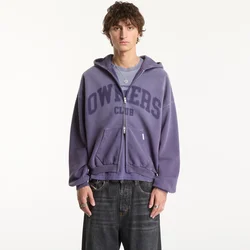 Mikina Represent Owners Zip Through Hoodie UNISEX Deep Purple M