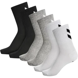 Hummel čarape hmlChevron 6 pari unisex, crno-sivo-bele