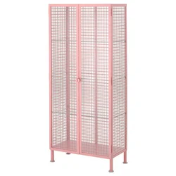 IKEA PS 2026 Vitrina, svetloroze, 73x36x160 cm