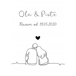 Personaliziran plakat 50x70 cm, darilo za obletnico