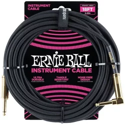 Ernie Ball 18 Braided Straight Angle Black