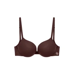 GOD SAVE QUEENS Nedrček Second Skin Ultimate Push-Up Bra čokolada