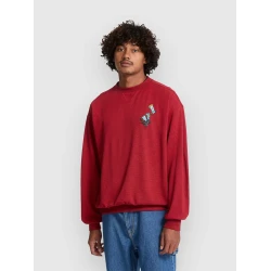 Volcom Fa JJ Villard Crew Sweater lifeguard red