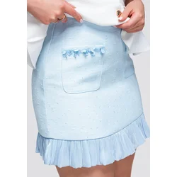 Ombre mini krilo z visokim pasom