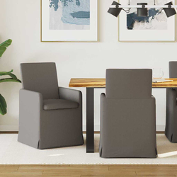 Trpezarijske stolice 2 pcs Svjetlosiva 57 x 67 x 95 cm