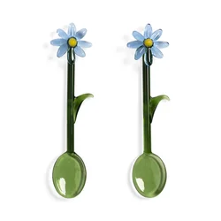 &k amsterdam Komplet žličk flora blue 2-pack