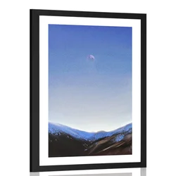 Plakat s paspartujem očarljiva narava - 20x30 white