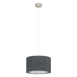 EGLO Viseća lampa TAMARESCO 2xE27 1020 mm sivi baršun 39773