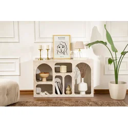 HANAH HOME Konzola Liva 120 Traverten