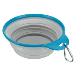 Trixie Putna Činija Od Silikona, Plava – Travel Bowl Blue 500ml